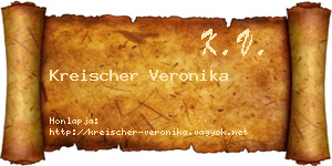 Kreischer Veronika névjegykártya